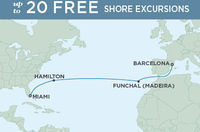 14-Nt Luxe Transatlantic Cruise w/Air, Excursions