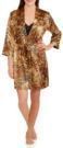 Secret Treasures Women's Satin Chemise and Robe Set