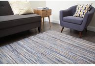 Hand-loomed Oki Denim Jute Rug (8' x 10')