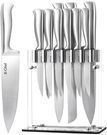 12-Piece Stainless Steel Culinary Knife Set with Stand