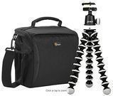 Lowepro Format 160 Shoulder Camera Bag + Joby Tripod