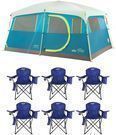 Coleman Tenaya Lake 8 Person Instant Cabin Tent w/ 6 Chairs