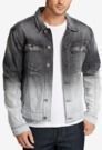 William Rast Men's Erwin Ombré Denim Cotton Moto Jacket