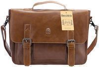 Berchirly Vintage PU Leather Briefcase