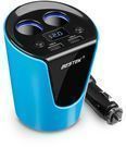 Bestek 2-Socket Cupholder Cigarette Lighter & Power Adapter