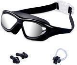 Tensun Swimming Goggles w/ Nose Clip, Ear Plugs and Case