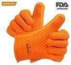 Mulcolor Heat-Resistant Silicone Grilling Gloves