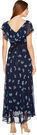 Taylor Floral Chiffon Maxi Dress w/ Ruffle Top