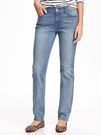 Original Distressed Straight Jeans for Women