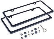 L-Fine Slim Bottom Aluminum Alloy License Plate Frame