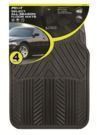 4-Piece Pilot Automotive All-Season Rubber Floor Mat Set