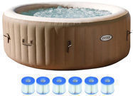 Intex Pure Spa 4 Person Inflatable Portable Hot Tub