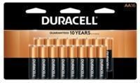 Duracell Coppertop Alkaline AA Batteries 16-Pack