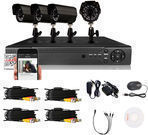 4-Channel 4-Camera 900TVL 960H DVR IR Home Security System