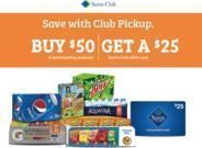 Sam's Club - Free $25 Sam's eGift Card w/ $50+