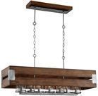 HD Collection 7-Light Wood Rectangular Chandelier