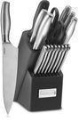 Cuisinart 17 Pc Cutlery Knife Block Set, Stainless Steel