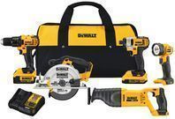 DEWALT 20V MAX Lithium-Ion Cordless Combo Kit (5-Tool)