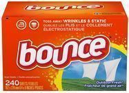 Bounce 240-Count Fabric Softener and Dryer Sheets Box