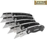 5-Piece Husky Folding Lock-Back Utility Knife Set